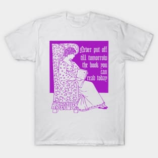 woman is reading a book T-Shirt